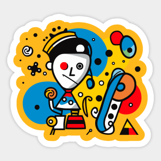 Abstract Art Cubism Abstractionism Gamer Artist Sticker